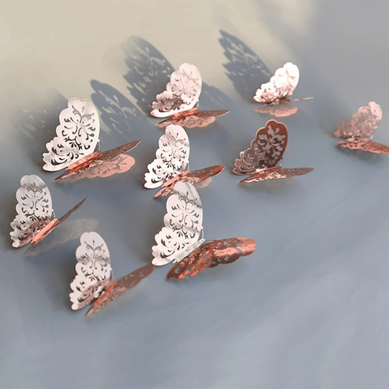 12Pcs 3D Butterfly Wall Stickers – Kids Room & Home Decor Wall Sticker Decals Babs
