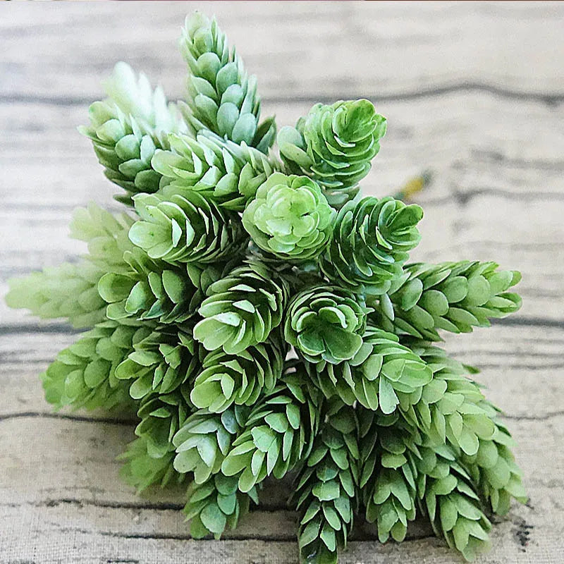 30-Piece Artificial Green Plant Bouquet for Wedding & Home Décor Artificial Flower Bouquet Babs green