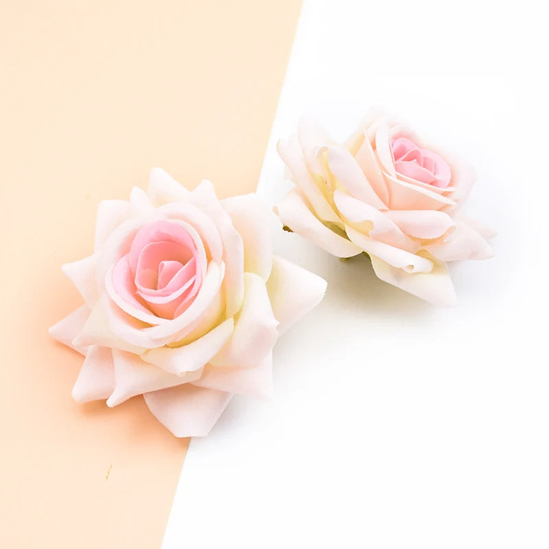 10 Silk Red Rose Heads – Artificial Flowers for Wedding & Décor Artificial Silk Roses Babs