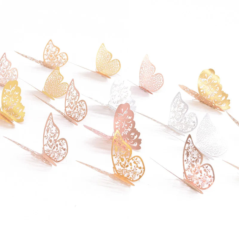 12Pcs 3D Butterfly Wall Stickers – Kids Room & Home Decor Wall Sticker Decals Babs