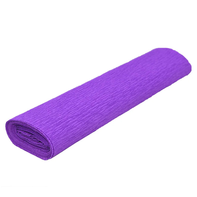 Colored Crepe Paper Roll 250x25cm – DIY Flowers & Gift Wrap Craft Paper Roll Babs Violet