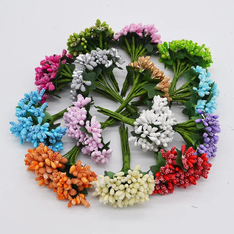 24pcs Mulberry Stamen Pistils – DIY Artificial Flower Craft Decor Artificial Flower Stamens Babs