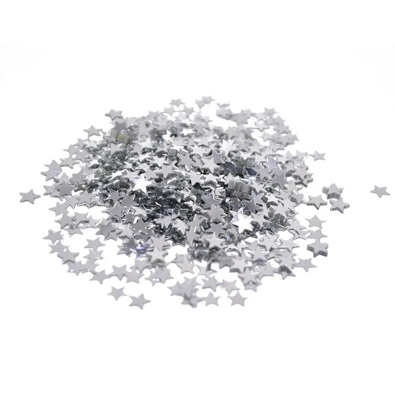 Gold Star Confetti 6mm & 10mm Acrylic Party Table Sprinkles 15g Party Confetti Sprinkles Babs