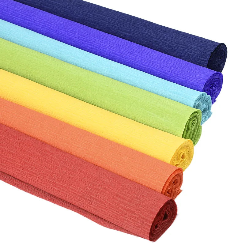 Colored Crepe Paper Roll 250x25cm – DIY Flowers & Gift Wrap Craft Paper Roll Babs