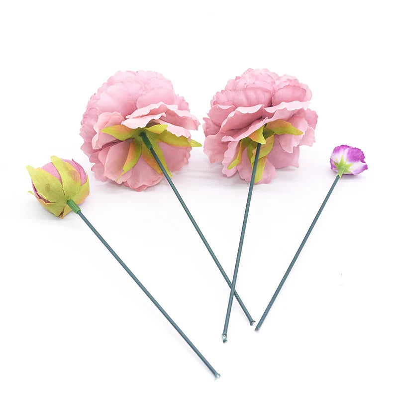 20Pcs Artificial Green Wire Flower Stems – DIY Floral Crafts Floral Wire Stems Babs