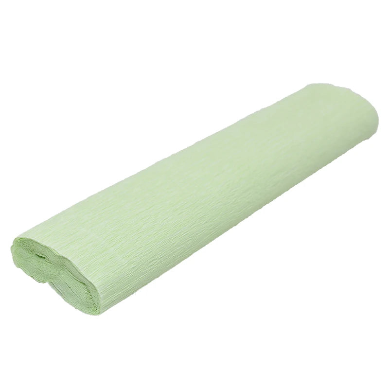 Colored Crepe Paper Roll 250x25cm – DIY Flowers & Gift Wrap Craft Paper Roll Babs Light green