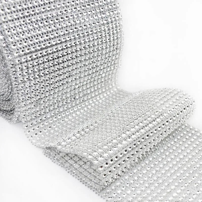Bling Diamond Mesh Ribbon Roll – Wedding & Party Décor Party Decoration Ribbon Babs