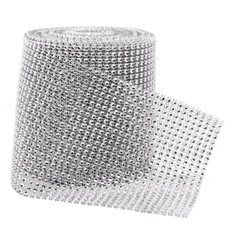 Bling Diamond Mesh Ribbon Roll – Wedding & Party Décor Party Decoration Ribbon Babs