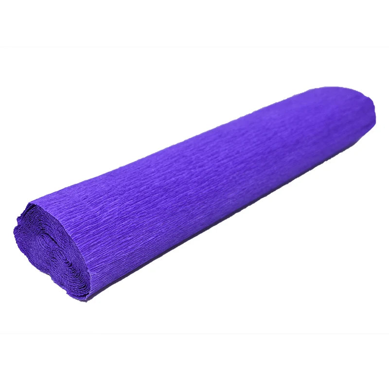 Colored Crepe Paper Roll 250x25cm – DIY Flowers & Gift Wrap Craft Paper Roll Babs Dark purple