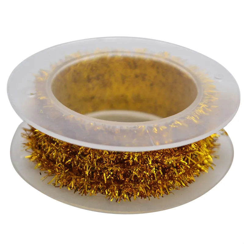 2M Metallic Wire Garland Tinsel – Christmas & Party Decor Tinsel Wire Garland Babs