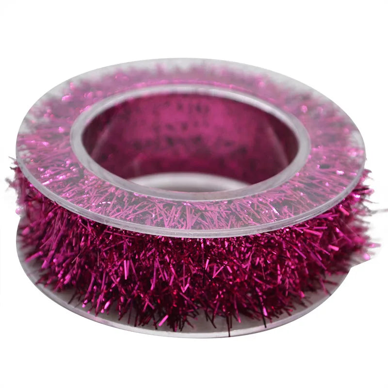 2M Metallic Wire Garland Tinsel – Christmas & Party Decor Tinsel Wire Garland Babs R04 Rose