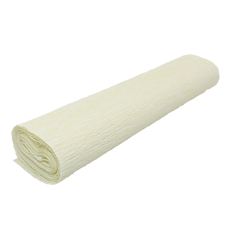 Colored Crepe Paper Roll 250x25cm – DIY Flowers & Gift Wrap Craft Paper Roll Babs Beige
