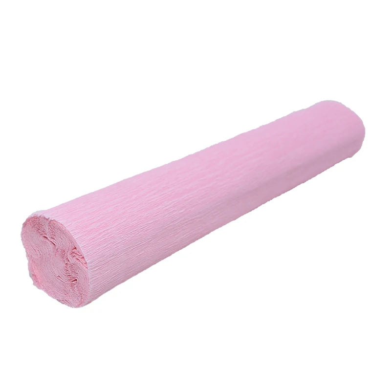Colored Crepe Paper Roll 250x25cm – DIY Flowers & Gift Wrap Craft Paper Roll Babs Light pink
