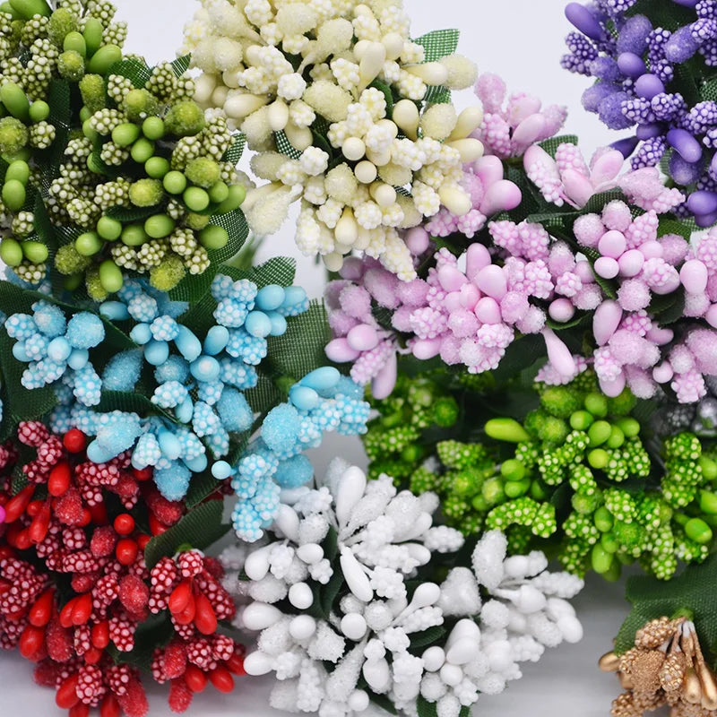 24pcs Mulberry Stamen Pistils – DIY Artificial Flower Craft Decor Artificial Flower Stamens Babs