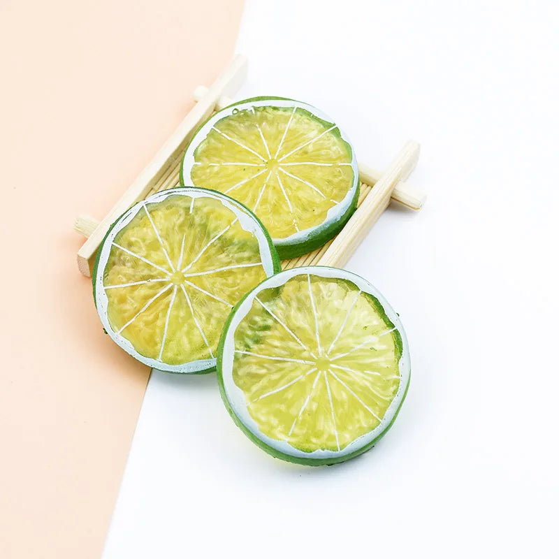 20/50pcs Artificial Plastic Lemons – Fake Fruit Home Decor Artificial Fruit Decor Babs green 50 pieces