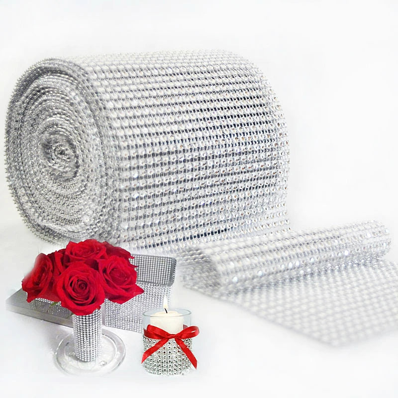Bling Diamond Mesh Ribbon Roll – Wedding & Party Décor Party Decoration Ribbon Babs