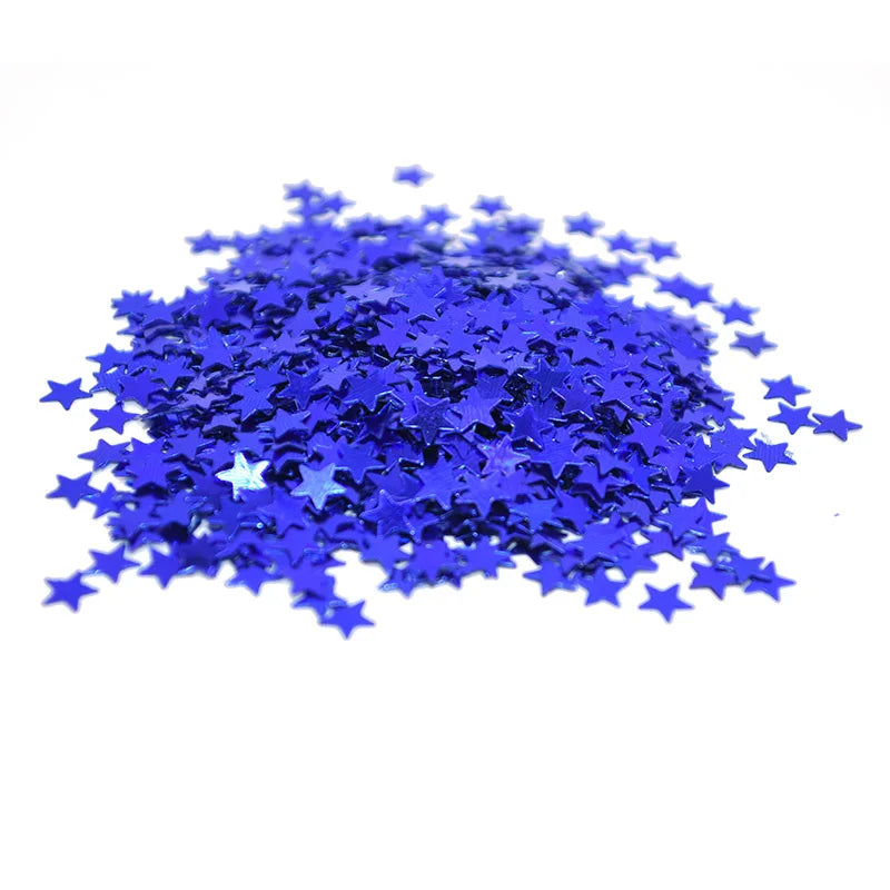 Gold Star Confetti 6mm & 10mm Acrylic Party Table Sprinkles 15g Party Confetti Sprinkles Babs Royal blue 6mm 3000pcs
