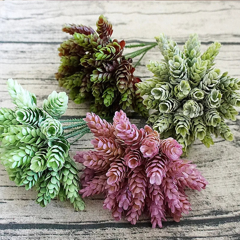 30-Piece Artificial Green Plant Bouquet for Wedding & Home Décor Artificial Flower Bouquet Babs