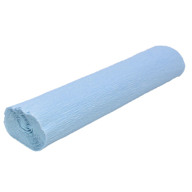 Colored Crepe Paper Roll 250x25cm – DIY Flowers & Gift Wrap Craft Paper Roll Babs Light blue