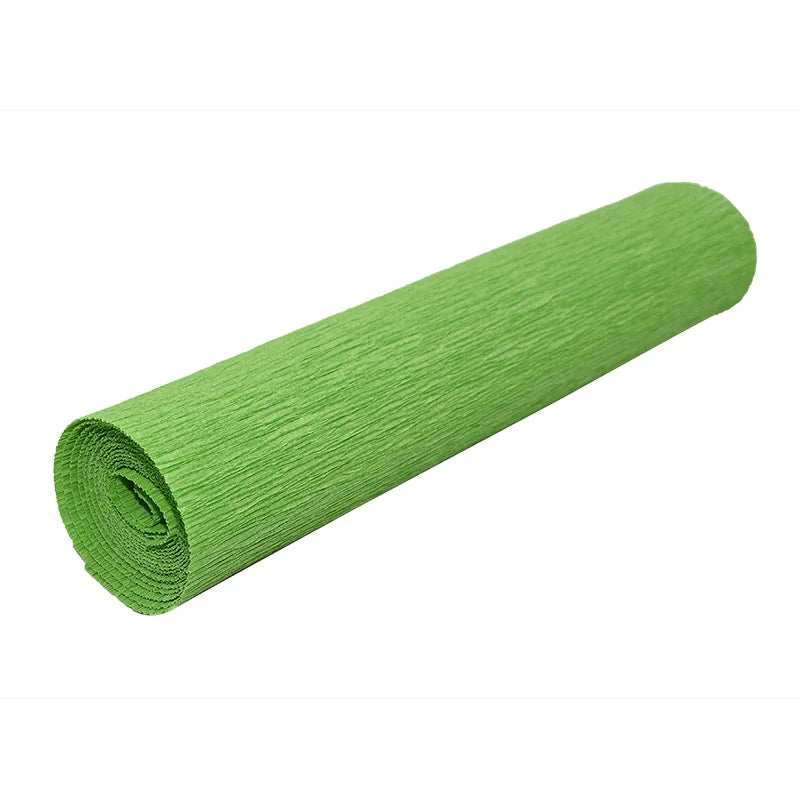 Colored Crepe Paper Roll 250x25cm – DIY Flowers & Gift Wrap Craft Paper Roll Babs Green