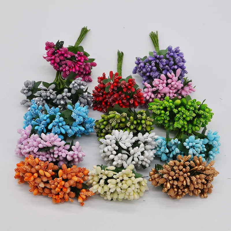 24pcs Mulberry Stamen Pistils – DIY Artificial Flower Craft Decor Artificial Flower Stamens Babs