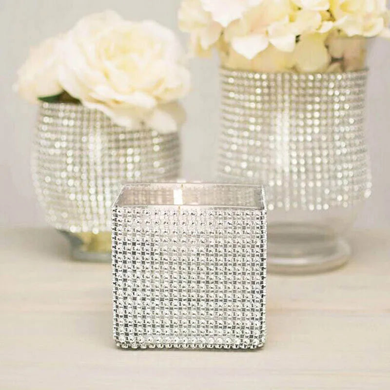 Bling Diamond Mesh Ribbon Roll – Wedding & Party Décor Party Decoration Ribbon Babs