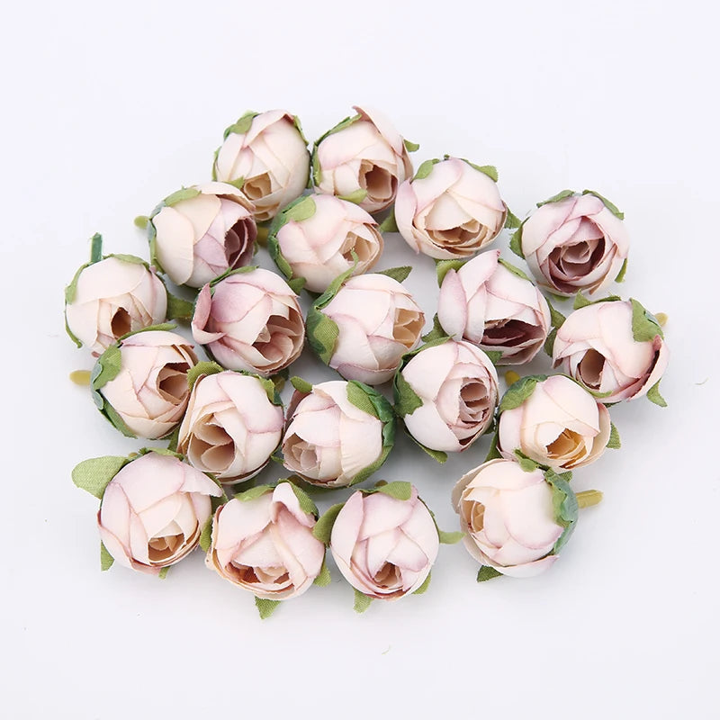 Silk Rose Artificial Flower Heads 10/50 Pcs – Wedding & Home Decor Artificial Flower Heads Babs 11 20pcs