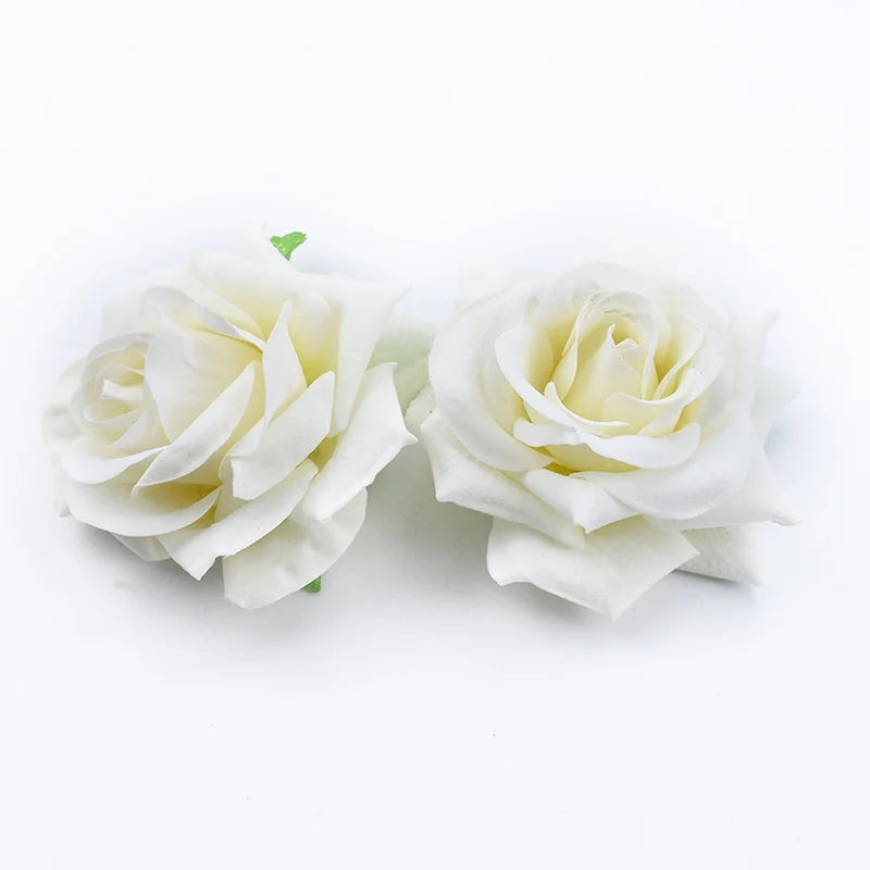 10cm Silk Artificial Rose Flower Heads – Wedding & DIY Décor Artificial Silk Flowers Babs 1 5pieces
