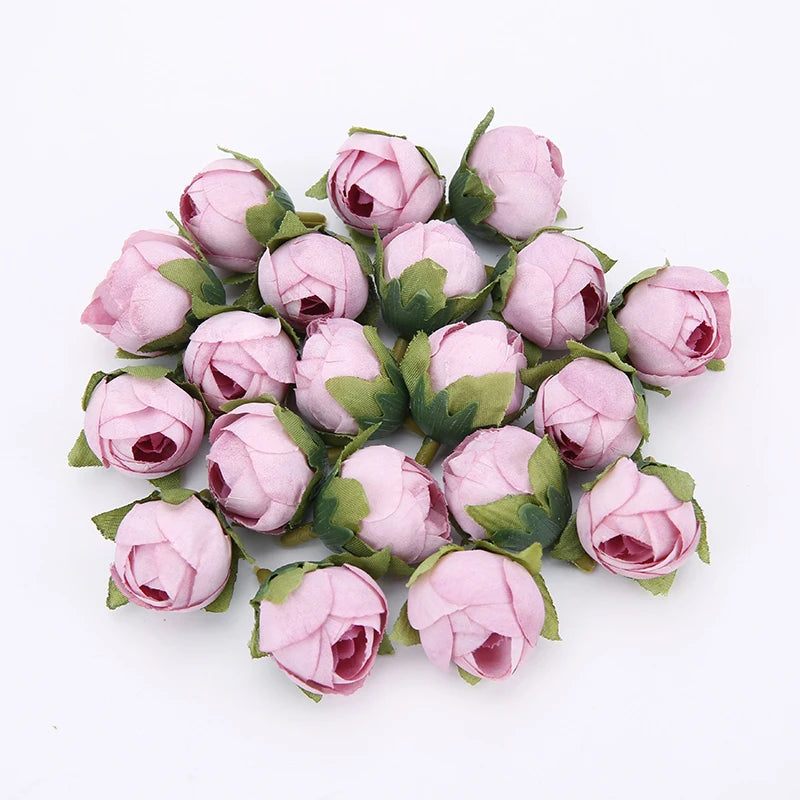 Silk Rose Artificial Flower Heads 10/50 Pcs – Wedding & Home Decor Artificial Flower Heads Babs 7 50pcs