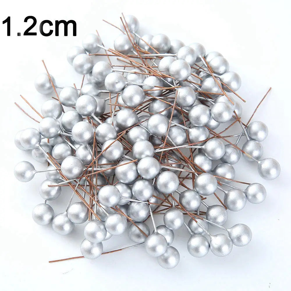 Artificial Pearl Berry Stamens for Wedding & DIY Décor | 50-200 Pcs Artificial Flower Stamens Babs