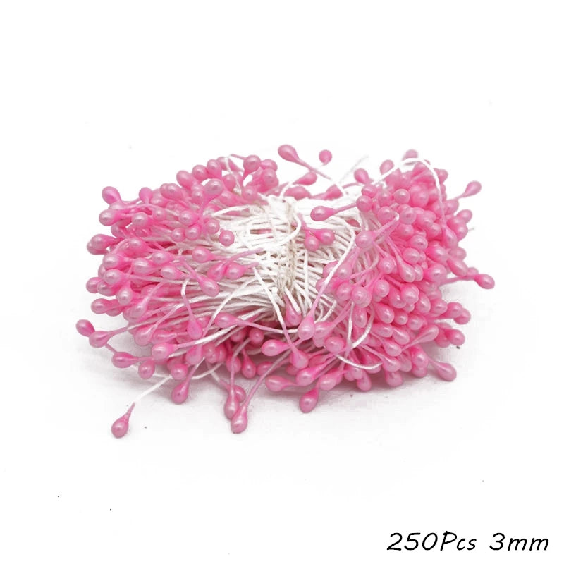 Pink Cherry Stamen Berry Bundle – DIY Wedding & Holiday Decor Artificial Floral Stems Babs