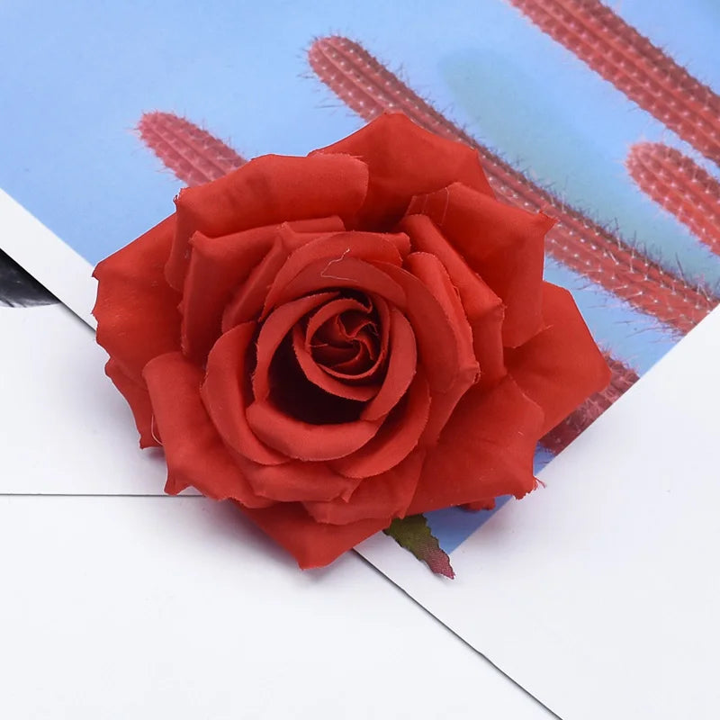 Silk Rose Artificial Flowers 5/10Pcs – Wedding & Home Decor Artificial Silk Flowers Babs color 5 10 Pieces