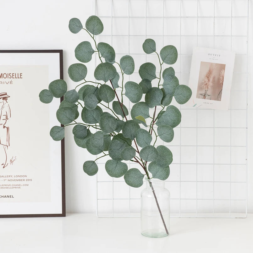 Artificial Eucalyptus Leaf Vine – Silk Fake Flowers for Wedding & Home Artificial Floral Vine Babs