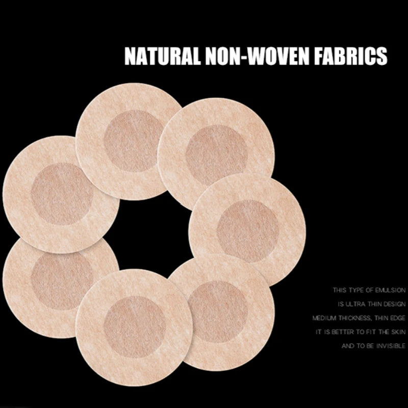 50pcs Disposable Nipple Covers – Soft No-Mark Breast Petals Nipple Covers Babs