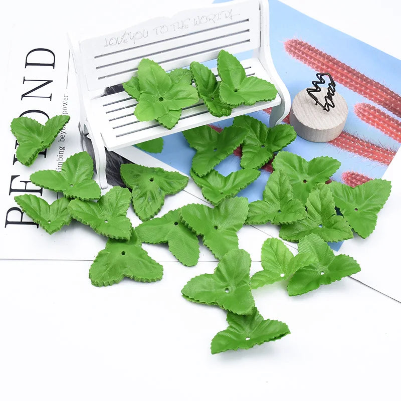 100/200 Pcs Silk Artificial Leaves for Wedding & Home Decor Artificial Silk Leaves Babs