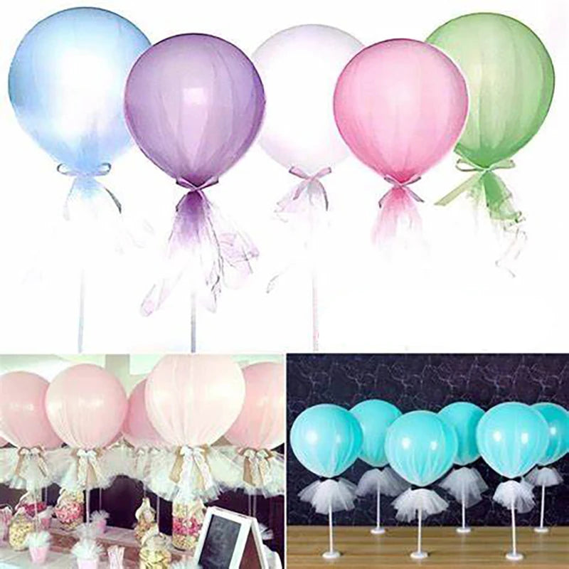 6-Piece Balloon Stand Base Column Holder for Parties Balloon Column Stand Babs