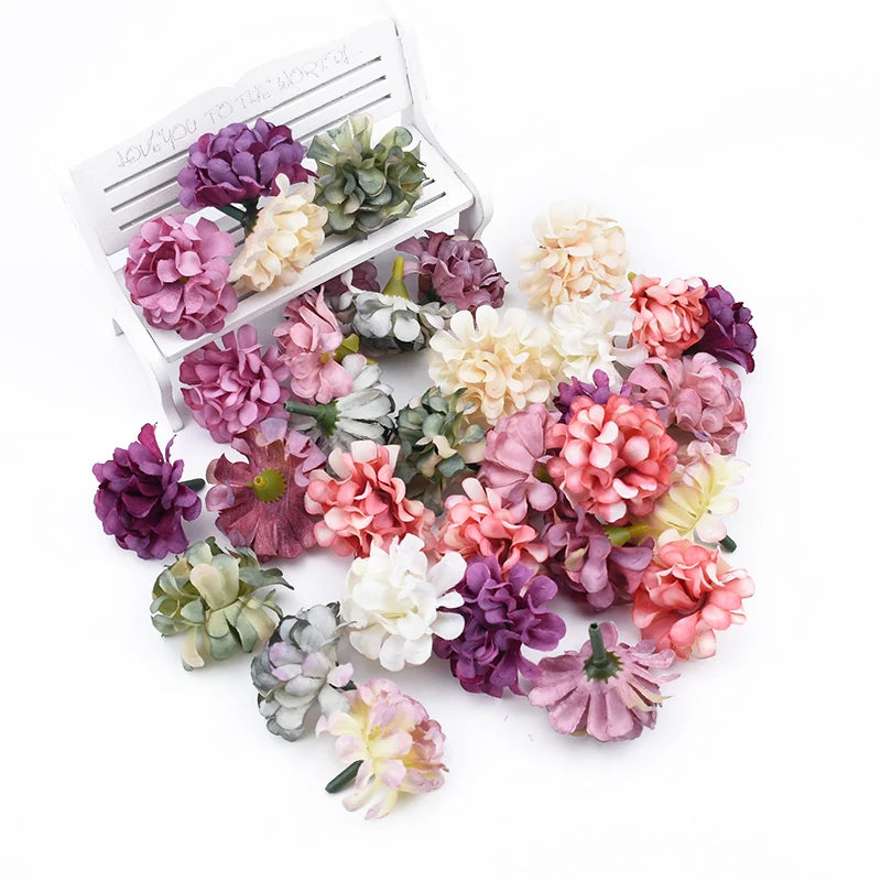 30Pcs Silk Carnation Artificial Flowers for Wedding & Home Decor Artificial Silk Flowers Babs