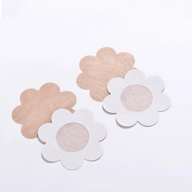 50pcs Disposable Nipple Covers – Soft No-Mark Breast Petals Nipple Covers Babs