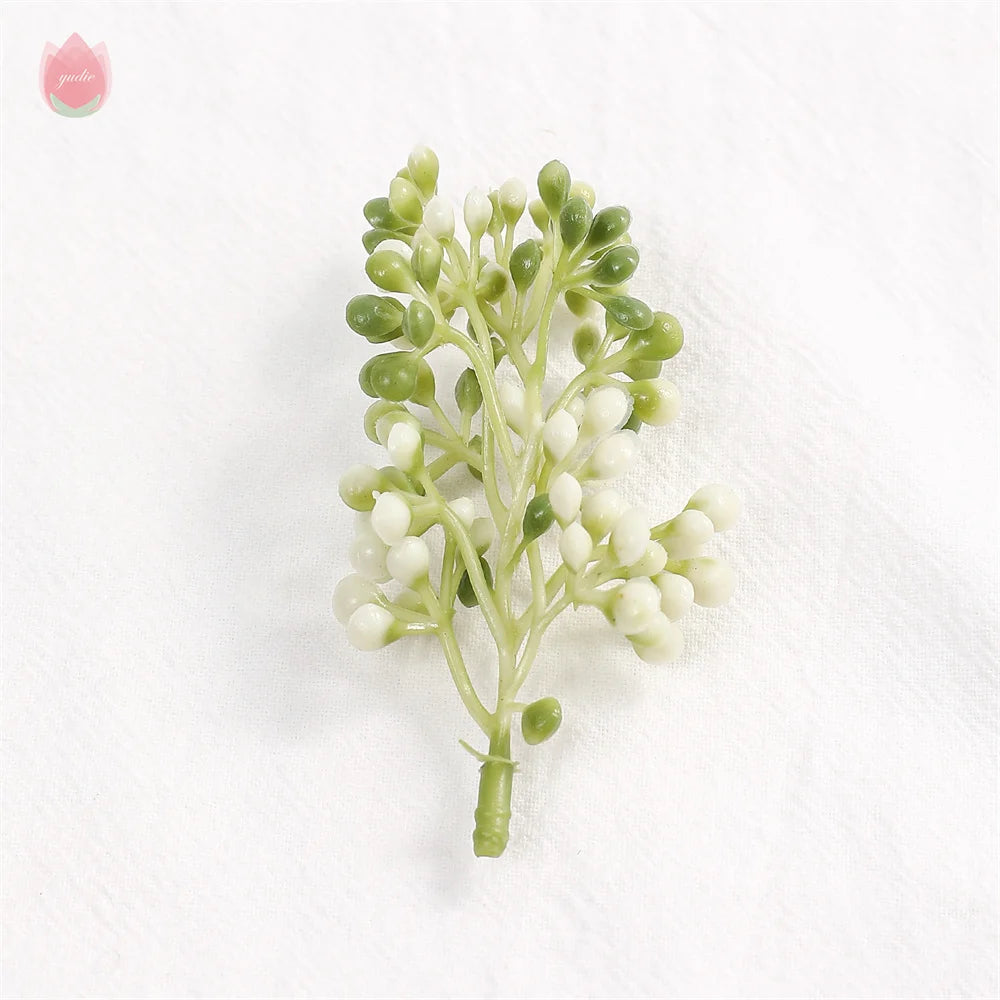 10pcs Artificial Fern & Eucalyptus Silk Leaves for Home & Wedding Artificial Silk Leaves Babs A-8