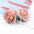 Velvet Silk Rose Heads – Artificial Flowers for Wedding & Décor Artificial Flower Heads Babs color 1 10 Pieces
