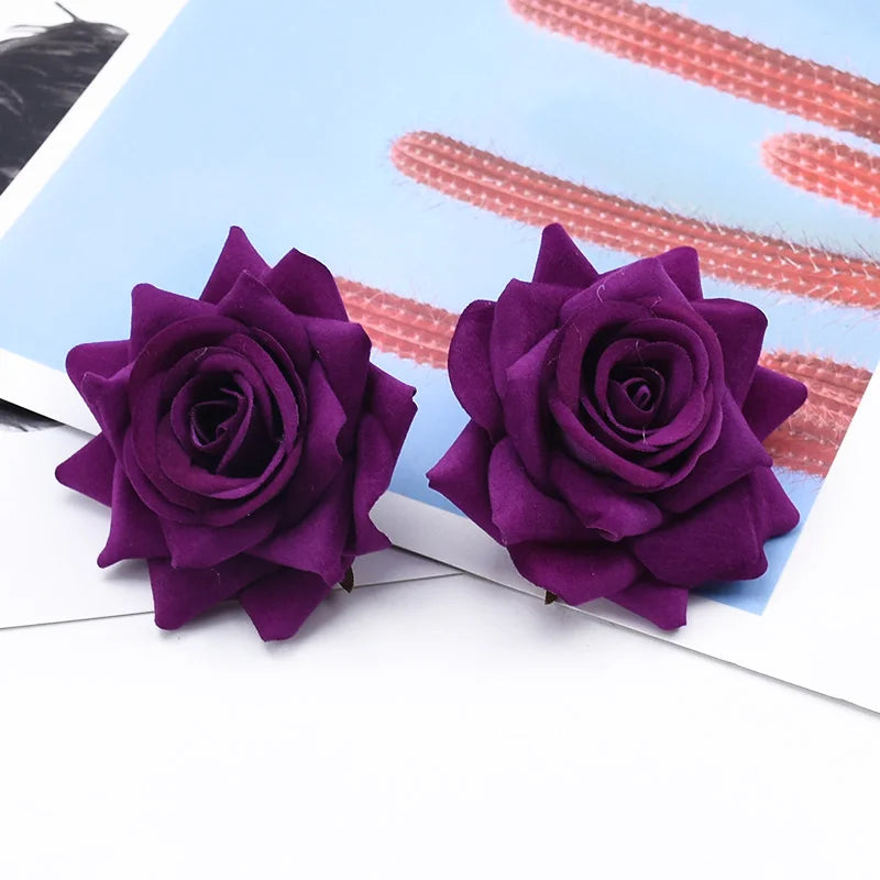 Silk Rose Heads 50/100pcs – Artificial Flowers for Wedding & Décor Artificial Silk Flowers Babs color 7 100 Pieces