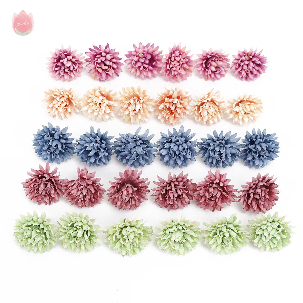 20Pcs 4cm Silk Rose Artificial Flower Heads for Wedding & DIY Artificial Flower Heads Babs 11 20Pcs
