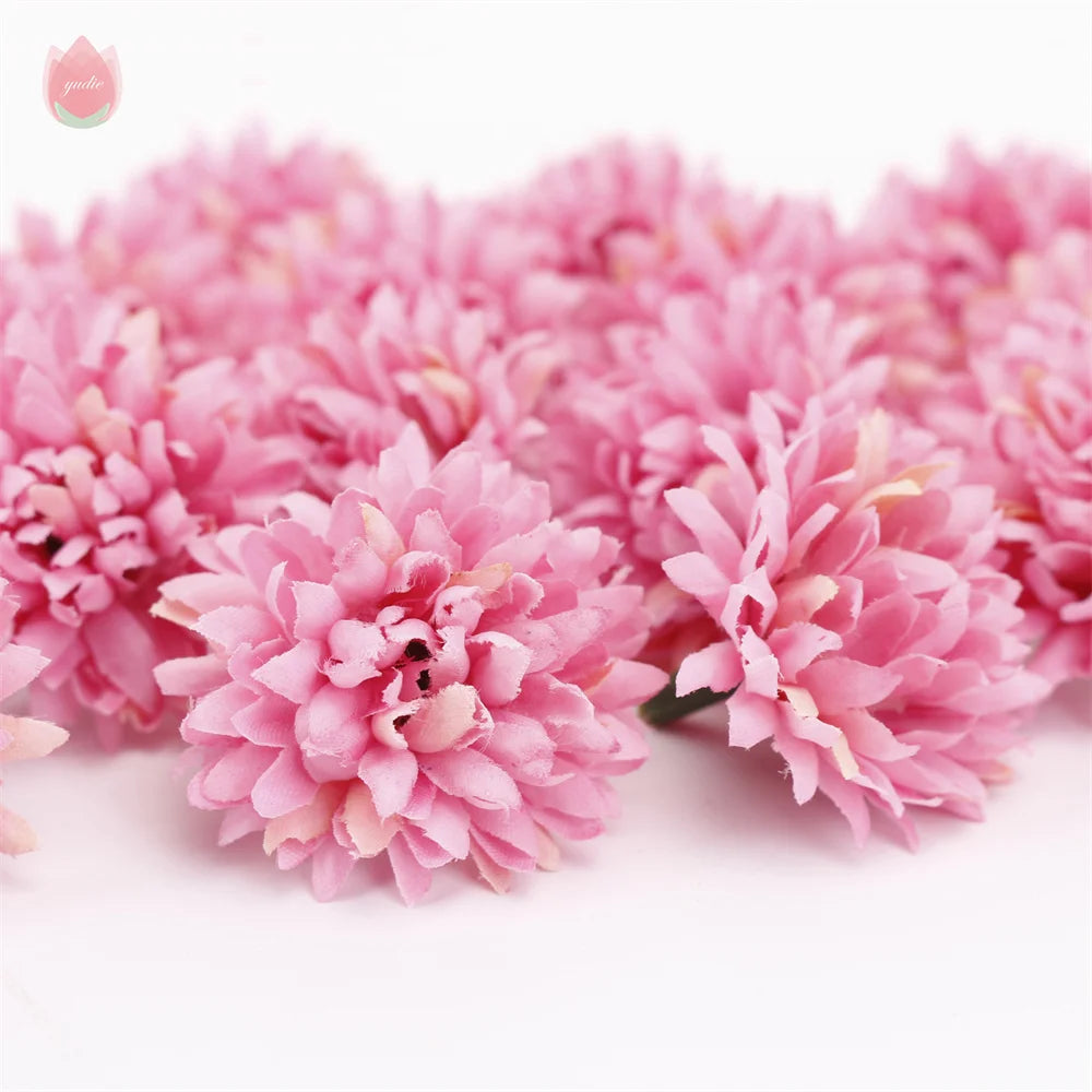 20Pcs 4cm Silk Rose Artificial Flower Heads for Wedding & DIY Artificial Flower Heads Babs
