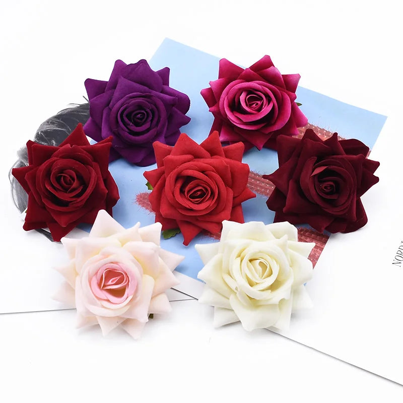 Artificial Silk Rose Heads for Wedding, Home & DIY Decor Artificial Flower Heads Babs