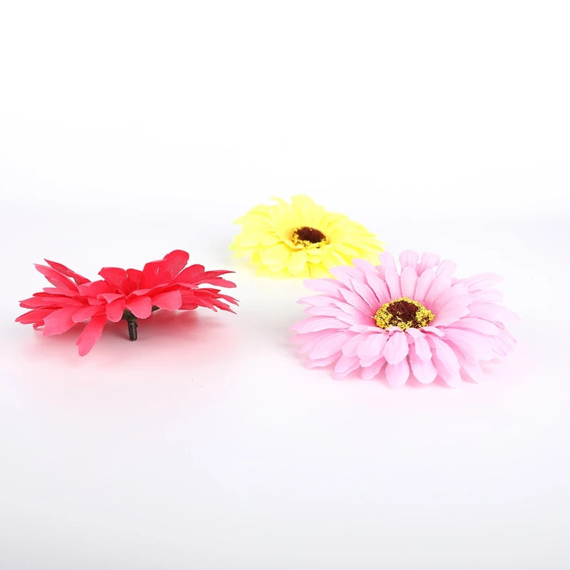 10-Pack Silk Gerbera Artificial Flowers – Wedding & Home Decor Artificial Flowers Babs