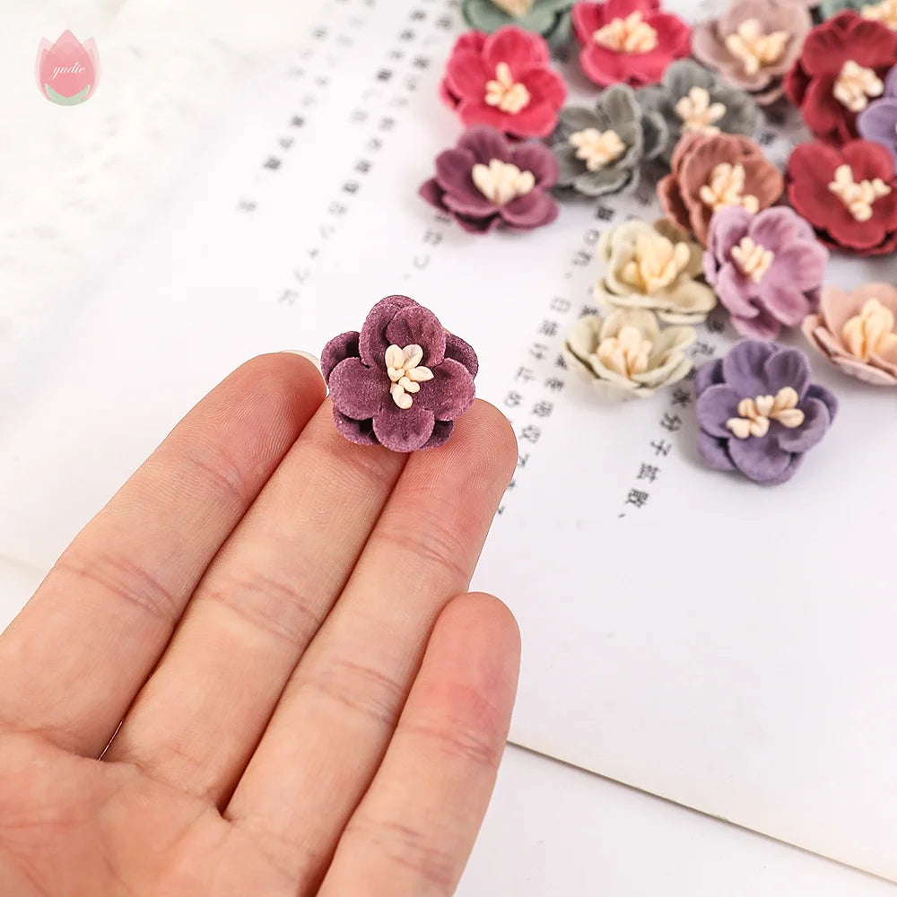 2cm Silk Daisy Flower Heads for DIY Wreaths & Home Decor Artificial Flower Heads Babs