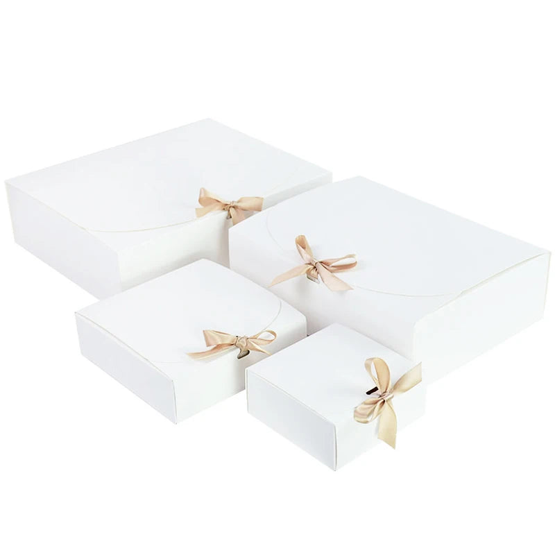 5-Pack Kraft Paper Gift Boxes – Wedding, Birthday & Holiday Gift Packaging Box Babs