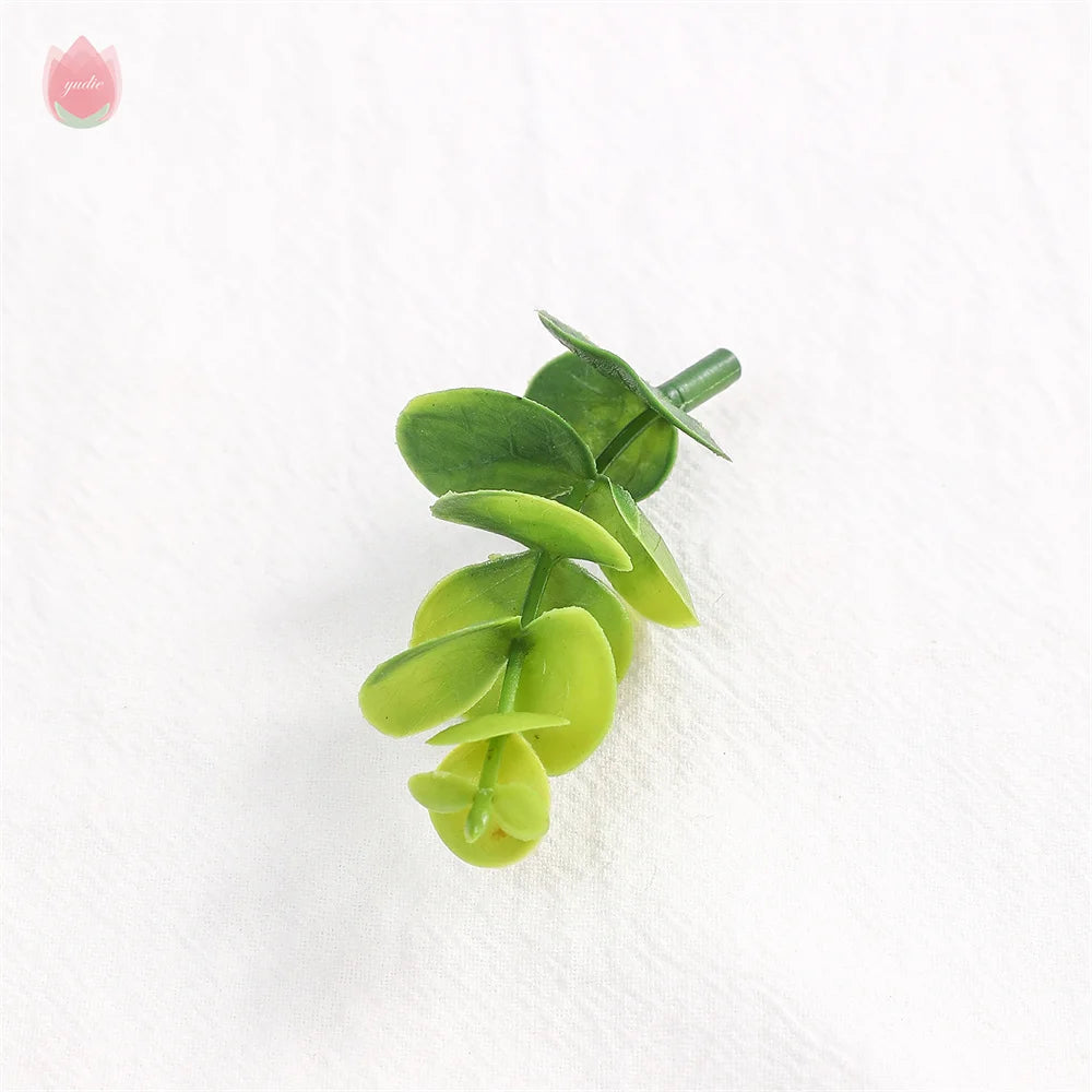 10pcs Artificial Fern & Eucalyptus Silk Leaves for Home & Wedding Artificial Silk Leaves Babs A-1