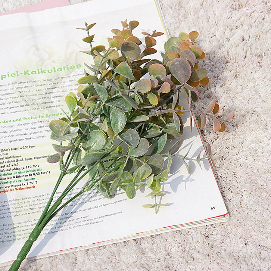 Faux Eucalyptus Branch – Artificial Green Leaves for Home Décor Artificial Plant Decor Babs
