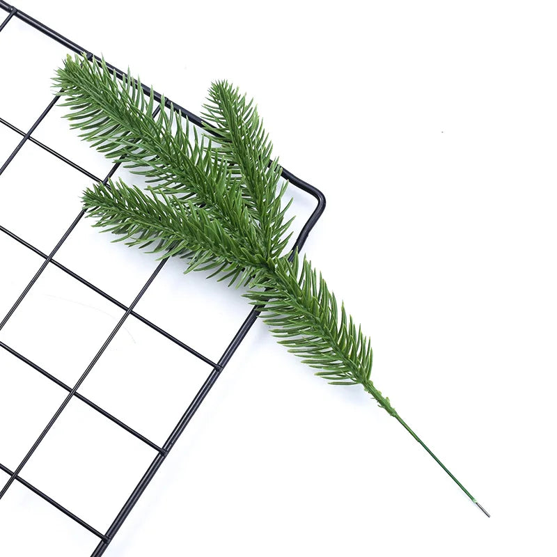 Artificial Green Leaf Branches Faux Plants Décor, 10/20 Pcs Artificial Plant Décor Babs 1 10 Pieces
